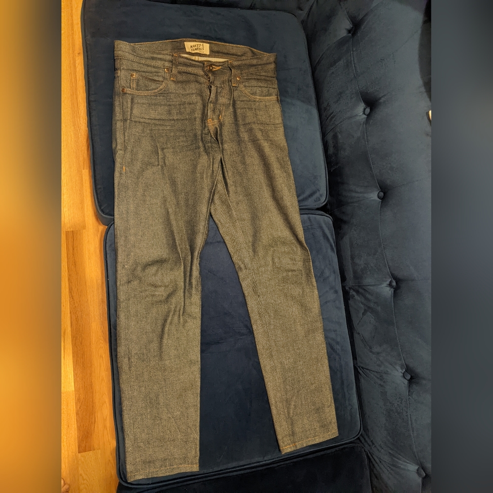 Naked and Famous Natural Indigo Super 015010